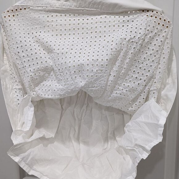 Janie And Jack White Eyelet Lace Kindergarten Graduation Dress Girls Size 5 5T - Picture 4 of 6